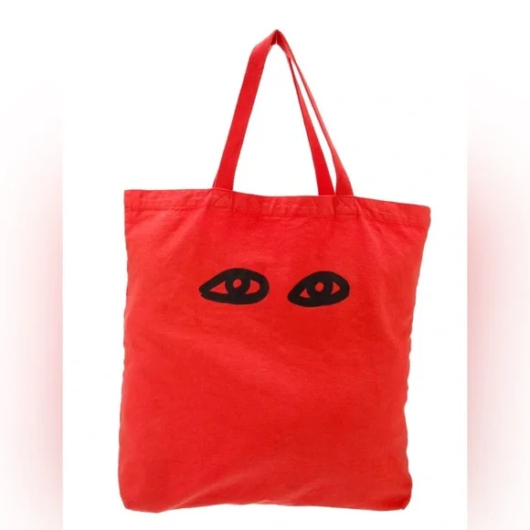 Vintage Clare V Eyes Canvas Tote Bag - Picture 2 of 11